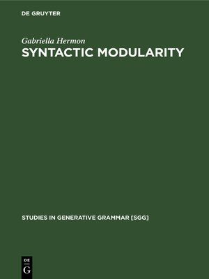 cover image of Syntactic Modularity